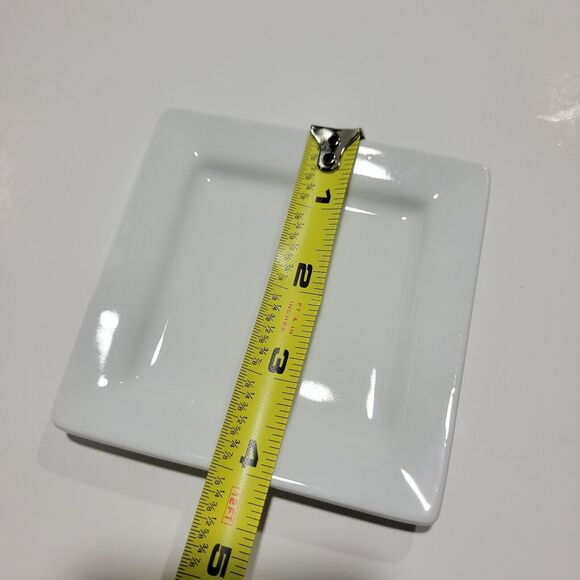 Libbey Appetizer White Square Plates Set Of 8 - Picture 2 of 5